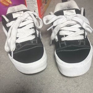 Vans Kids Black and White Sneakers